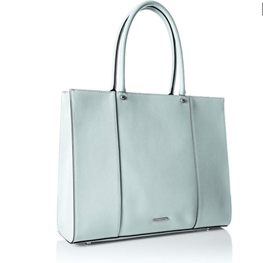 REBECCA MINKOFF Light Blue Leather Tote - Picture 1 of 8